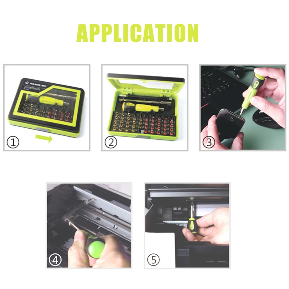 Комплект отверток KINDLOV Precision Parafusadeira комплект 53 в 1 отвертка Torx Phillips, Шестигранник бит Изолированная ручка ручные инструменты