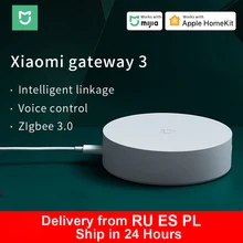 Xiaomi – passerelle multifonction intelligente 3, Bluetooth Zigbee, WiFi Hub, télécommande, Radio RGB, Support Apple Homekit Mi Home