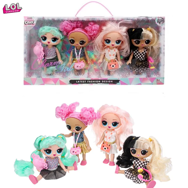 Lol surprise-muñecas lol de juguete para niñas, juguetes de moda Dollie, Disco de invierno, hermoso pelo, generación, 4 Uds.