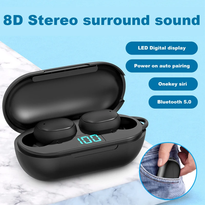 2020 Touch Latest TWS 5 0Bluetooth headset H6 TWS HiFi sound quality wireless headphones in ear mini sport earphone