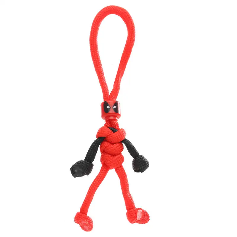 New Trend Building Block Spider Doll Toy Key Chains Biker Helmet Pendant  Keychain Braided Rope Paracord Buddy Bag Car Hanging - AliExpress