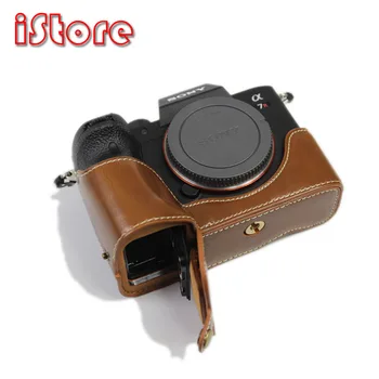 

PROTECTOR Carry PU Leather Bag Case Cover For Sony Alpha 7R IV/ILCE-7RM4/A7RM4/α7R IV Camera Base