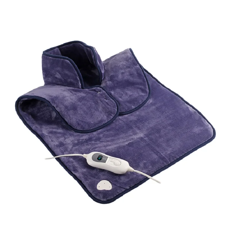  220V EU Plug Extra Large Size 60*90cm Microplush Electric Heating Pad Wrap for Back and shoulder Wi