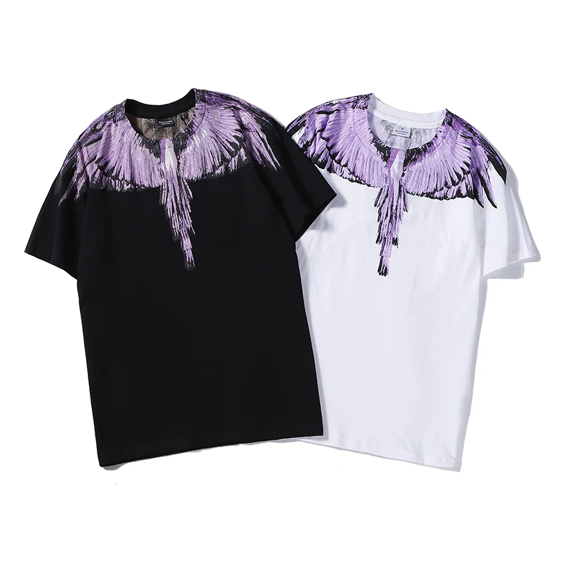 

Marcelo Burlon T Shirt Men Women Stranger Things T-shirt High Quality Wings Streetwear Harajuku Marcelo Burlon MB Tshirt