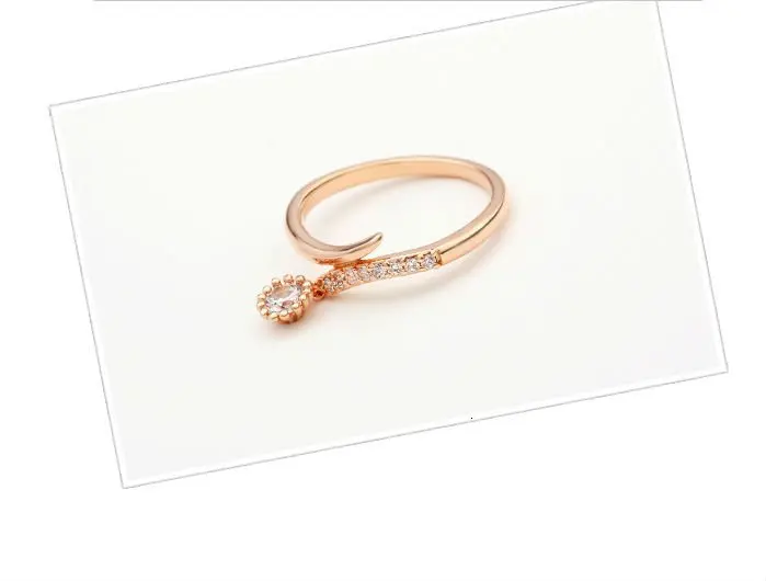 Neoglory, модное розовое золото, стразы, золотые кольца для женщин, свадебные скидки, подарок SQC