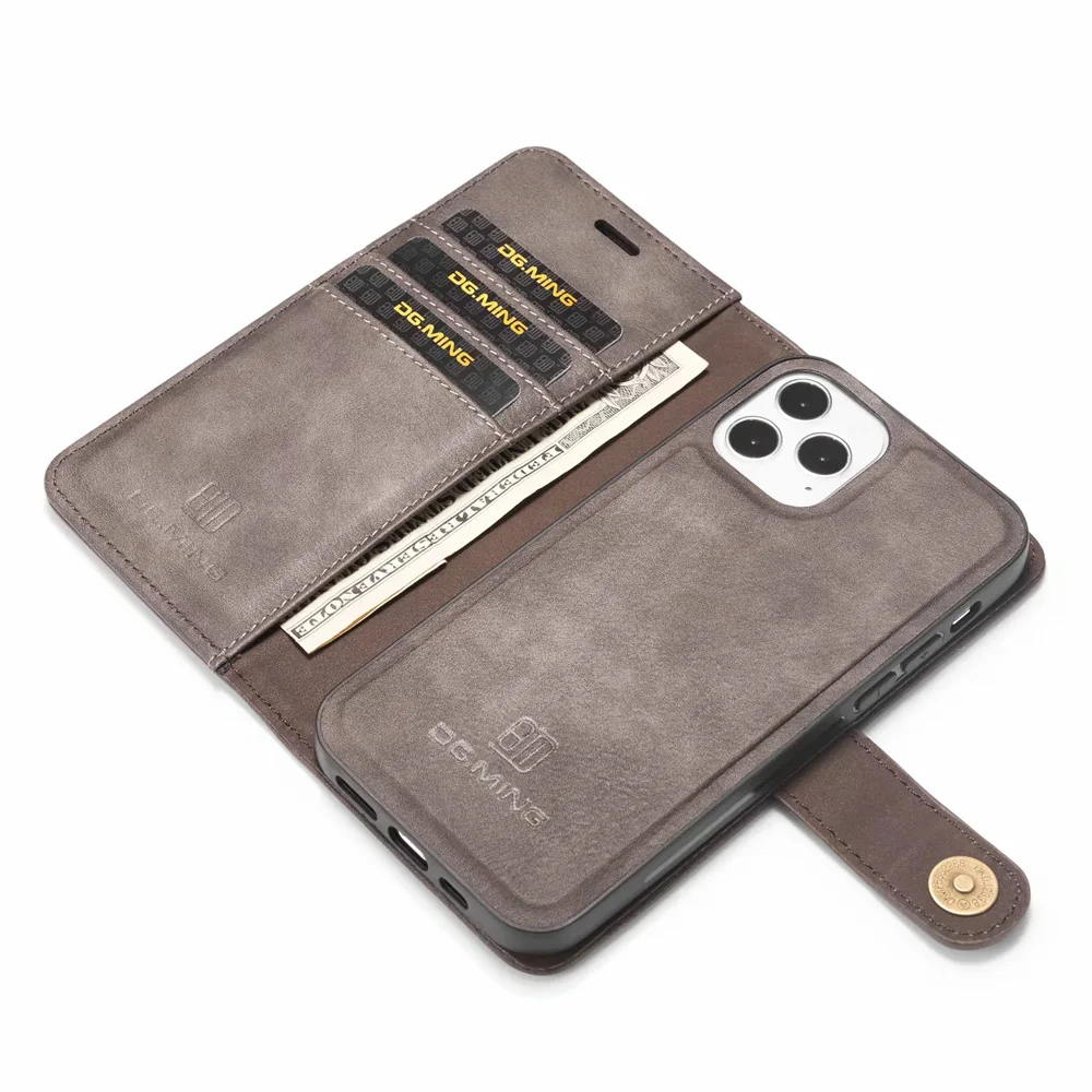 Magnetic Leather Case for iPhone 12 Mini 11 Pro XS Max XR X 8 7 6S 5G Plus Wallet Detachable 2 in 1 Removable Card Cover Case