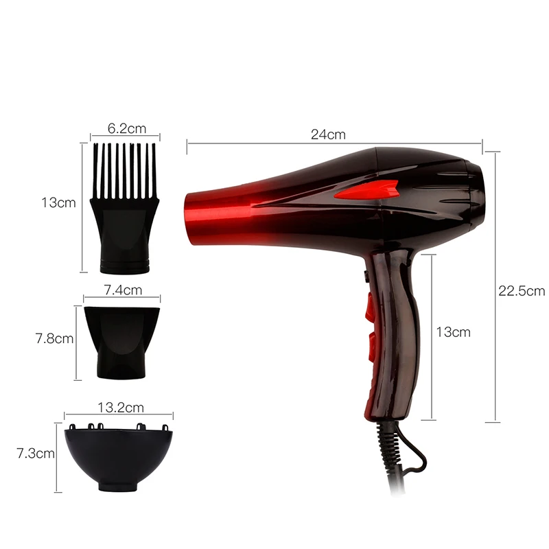 

Professional Hair Dryer 4000W Salon Blow Dryer with Concentrator Diffuser Nozzle Fast Drying Hair Care Blower Hairdryer 46