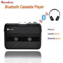 Magnetofon kasetowy Bluetooth i odtwarzacz przenośny samodzielny odtwarzacz kasetowy Radio FM z funkcją automatycznego cofania odtwarzacz Bluetooth