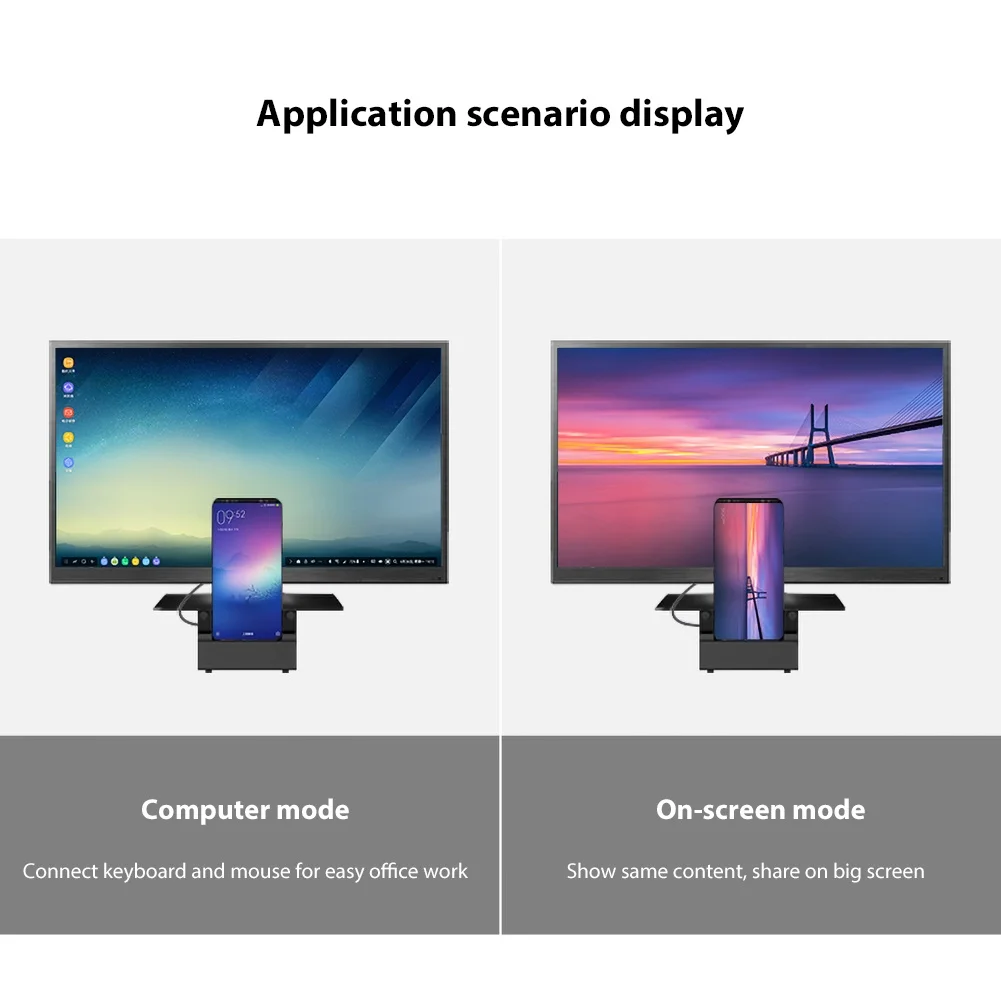 8 в 1 USB-C концентратор тип-c к HDMI TF USB 2,0 док-станция держатель телефона адаптер