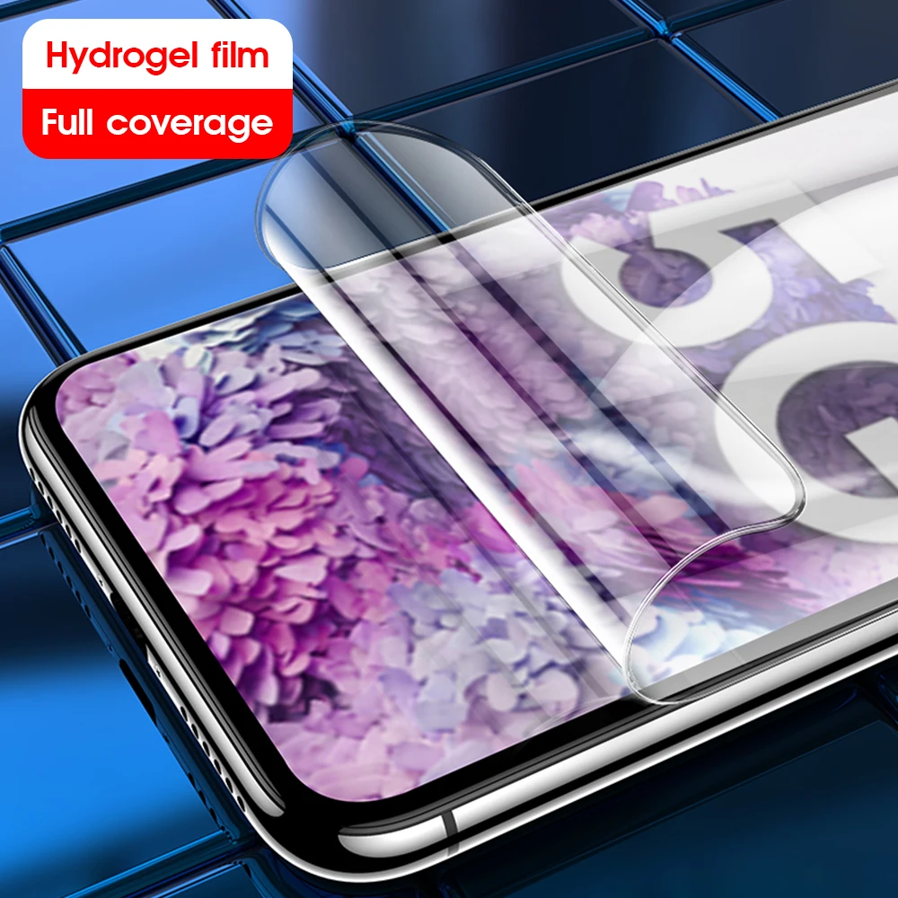 Мягкая Гидрогелевая пленка с полным покрытием 9D для Samsung Galaxy A51 A71 A01 не стекло S20 Plus