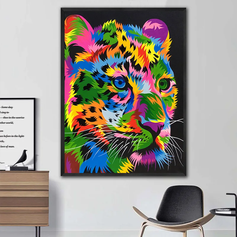GOODECOR дикая живопись на холсте Живопись Искусство Тигр Ягуар настенные печатные