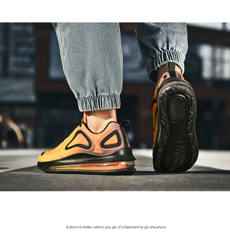 VESONAL; Новинка года; сезон весна; кроссовки в стиле хип-хоп с воздушной подушкой; Мужская обувь; Уличная Повседневная дышащая мужская обувь; удобная прогулочная обувь