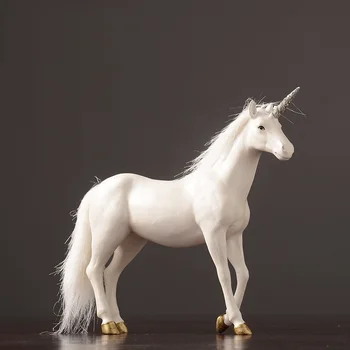 

Unicorn Statue Nordic Style Home Decoration Sculpture House Decor Modern Crafts