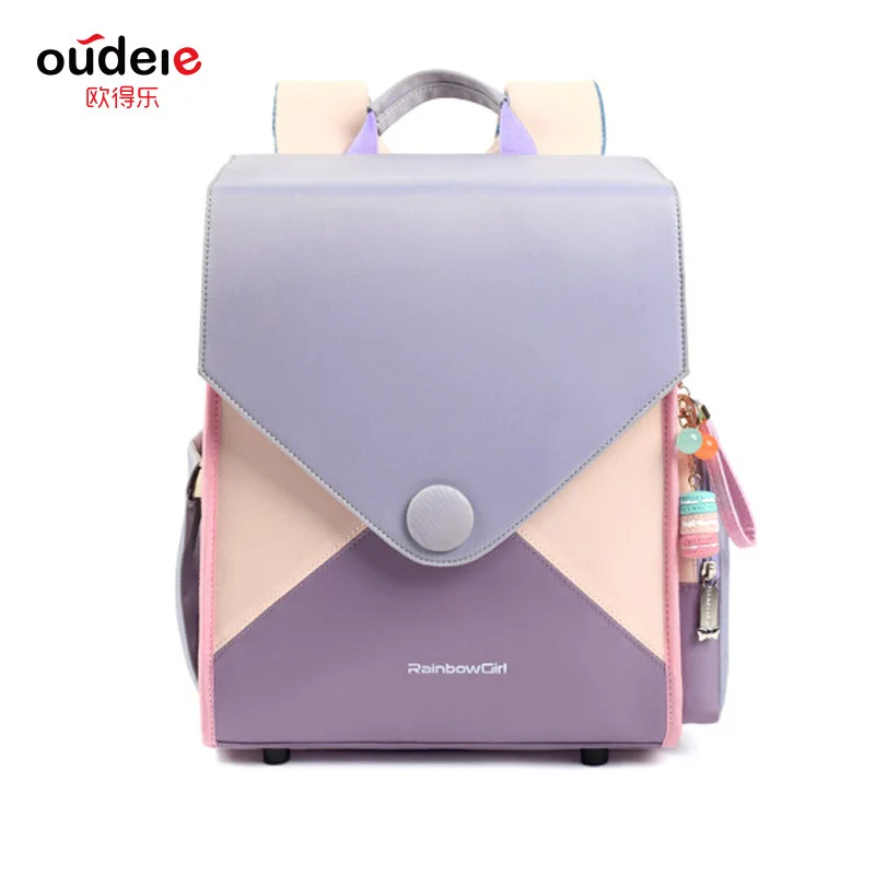 

Ou de Music Schoolbag for Elementary School Students Women's 1-4 Grade GIRL'S Light Burden Relieving Cartoon Cute Fashion Childr
