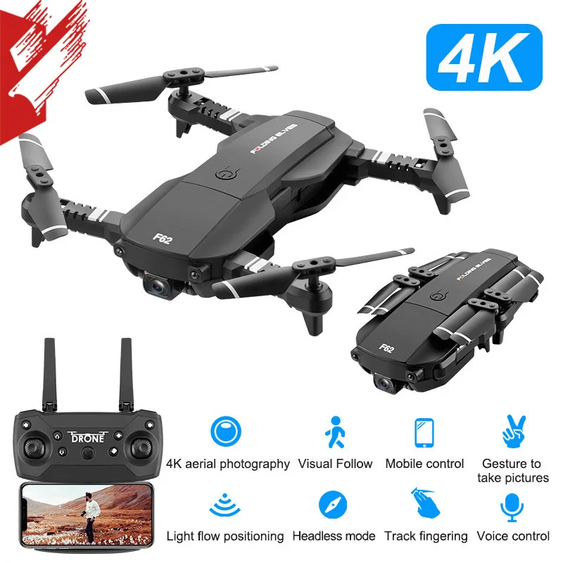 Flytec F62 2,4G wifi 4K 16mp HD широкоугольная камера Радиоуправляемый Дрон оптическое управление потоком жестов умный Квадрокоптер вертолет