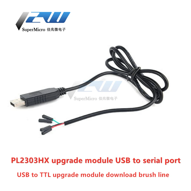 1 шт. PL2303 PL2303HX USB UART кабель TTL модуль 4 p pin RS232 конвертер|Электрические провода| |