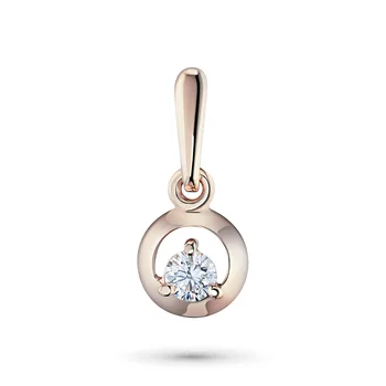 

Suspension of red gold diamond e0201pd10090300