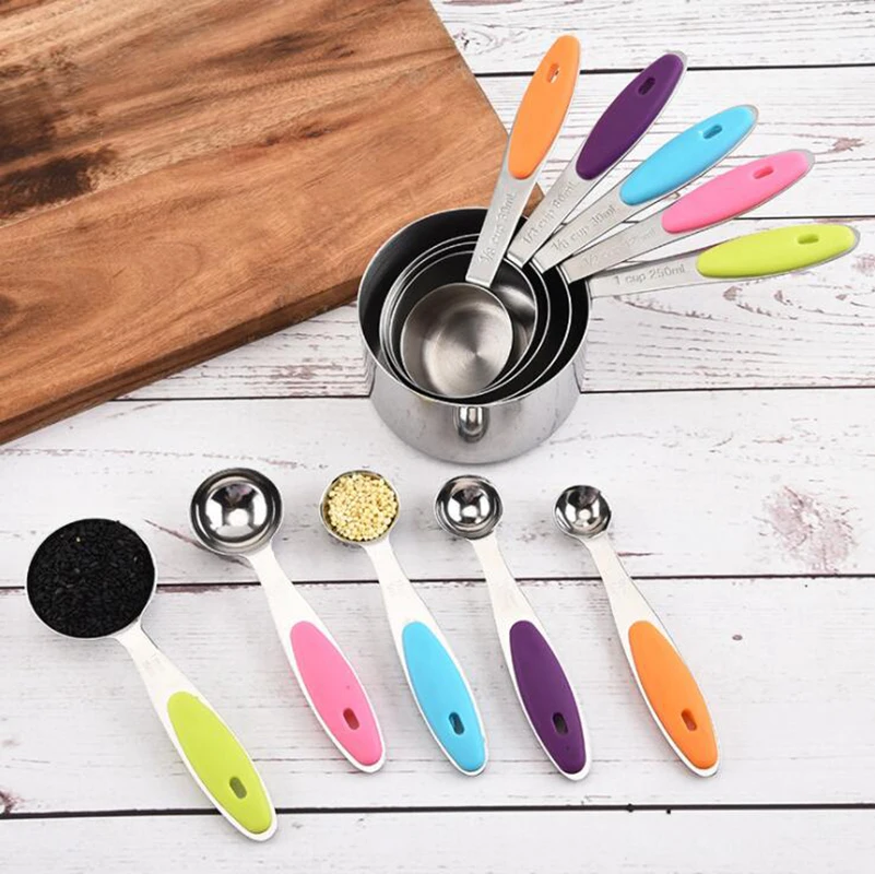 Heavyweight Stainless Steel Measuring Cups & Spoons Set