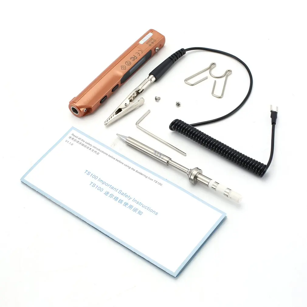 

Mini Soldering Tools Kits TS100 Intelligent Programmable Soldering Iron with Soldering Tips for Component Maintenance