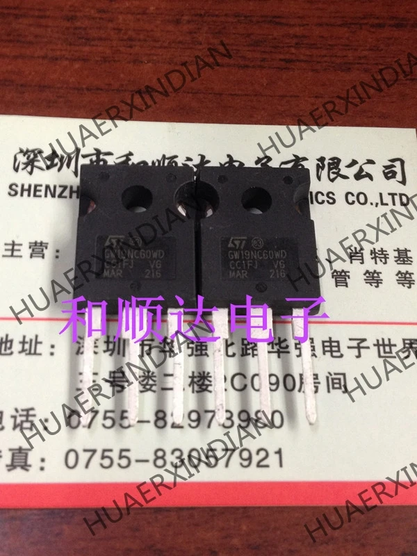 5 шт. STGW19NC60WD TO-247
