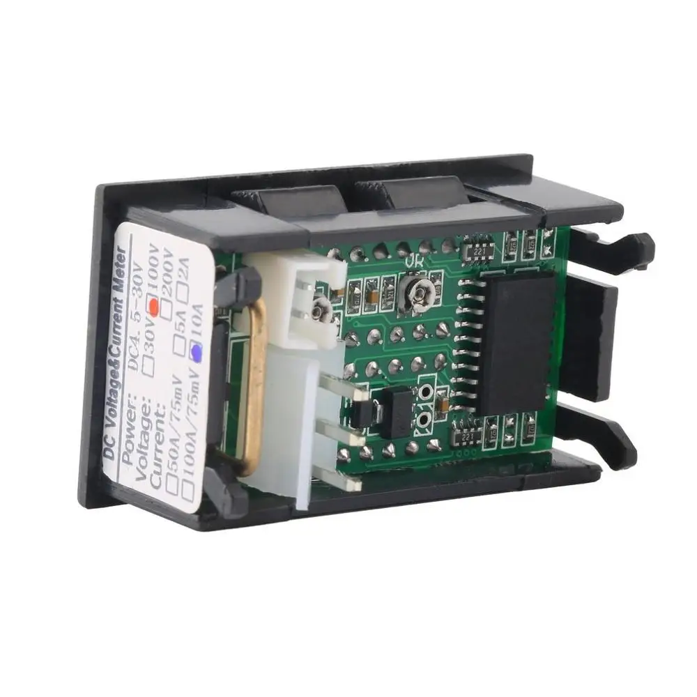 DC 0-100V 10A 50A 100A электронный цифровой вольтметр Амперметр постоянного тока 0,56 ''светодиодный Дисплей Напряжение Регулятор Вольт Ампер Измеритель Тока Тестер