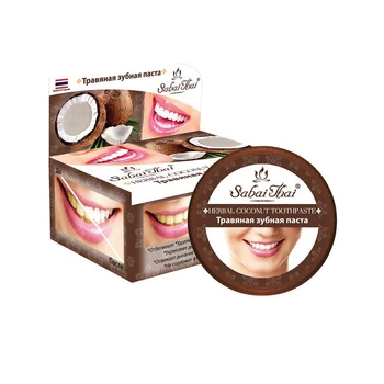 

Herbal toothpaste Sabai Thai Authentic SPA SBT-032 K, coconut, 25 g