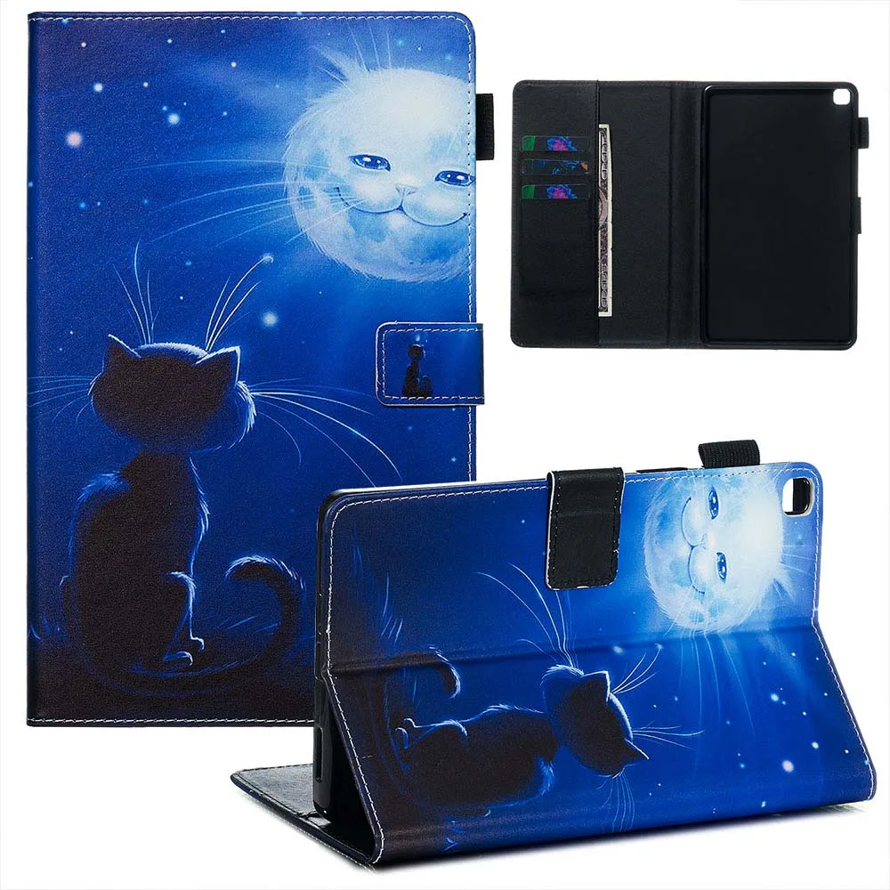 Case Кожаный чехол для samsung Galaxy Tab A 8,0 SM-T290 SM-T295 чехол для Galaxy Tab A 8,0 T290 T295 Чехол+ пленка+ ручка - Цвет: Case