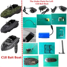 7.4v 5200mah bateria/controle remoto/recevier/alça/carregador/motor para c18 rc controle remoto pesca isca barco peças de reposição c18