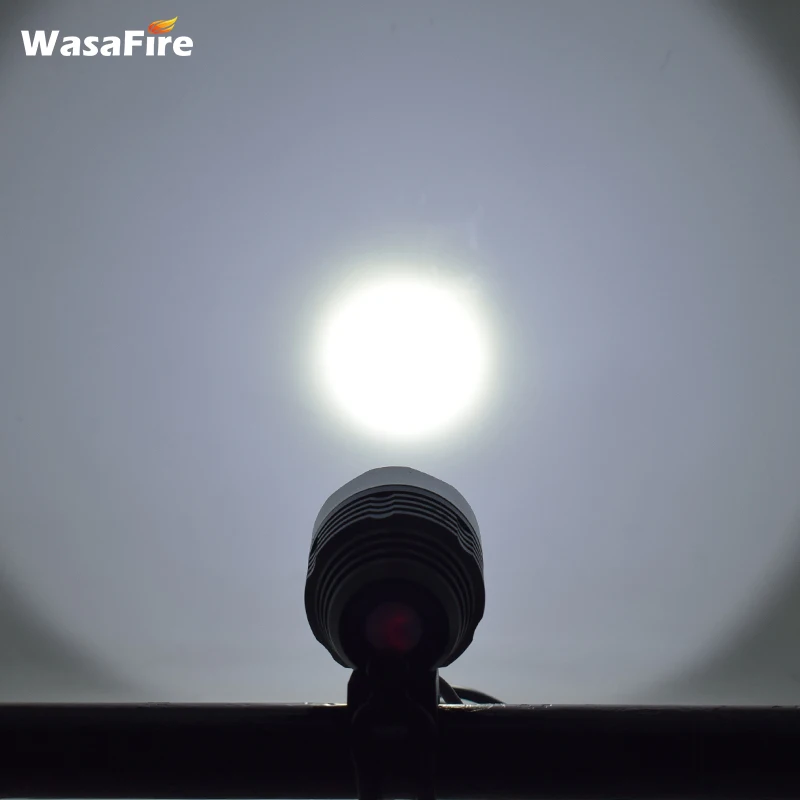 WasaFire 1800lm XML T6 светодиодный велосипедный фонарь из сплава фара для велосипеда езды