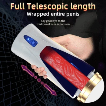 Automatic Male Masturbator Cup Space Masturbation HandsFree Stroker 3 Powerful Thrusting Mode Real Vagina Pocket Sex Toy for Men