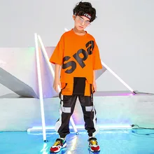 Стиль; Детский костюм в стиле хип-хоп; стиль; одежда в стиле хип-хоп для мальчиков; Детский костюм для выступлений в стиле хип-хоп