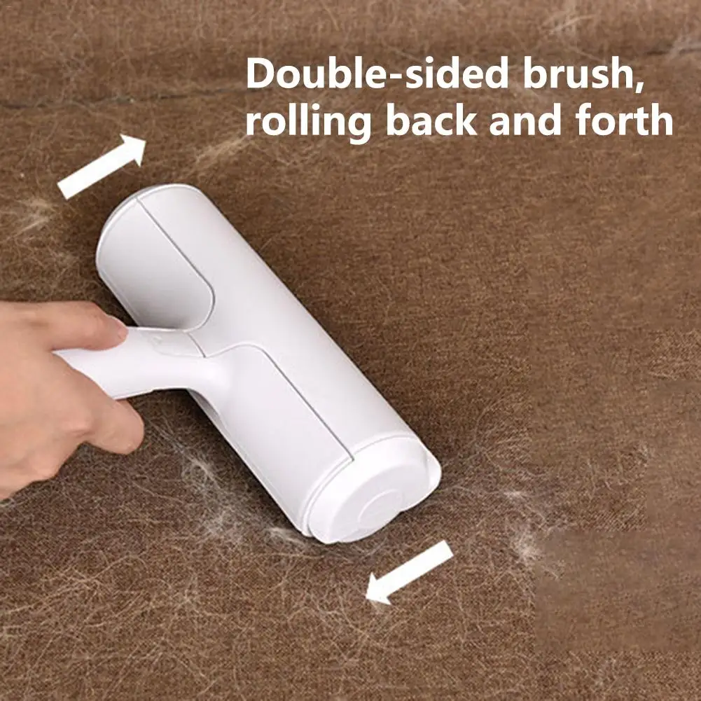 

Waterproof Pet Hair Removal Lint Brush Household Sticky Hair Two-Way Self-Cleaning Brush for Cat Dog Home Sofa Bedding