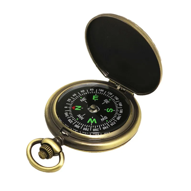 Outdoor Camping Hiking Compass Portable Folding Lens Compass American Military Multifunction Mini Camping Climbing Outdoor