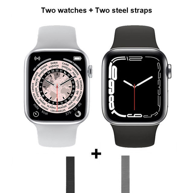 14 Watch 7 T500 Smart Watch Bluethooth Call Heart Rate Blood Pressure Waterproof Women Men SmartWatch Pk IWO13 W37Pro X8 Max