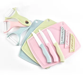 

Ceramic Fruit Knife Set Ceramic Knife Slicer 3 Piece Set Kitchen Gift Chopper Set