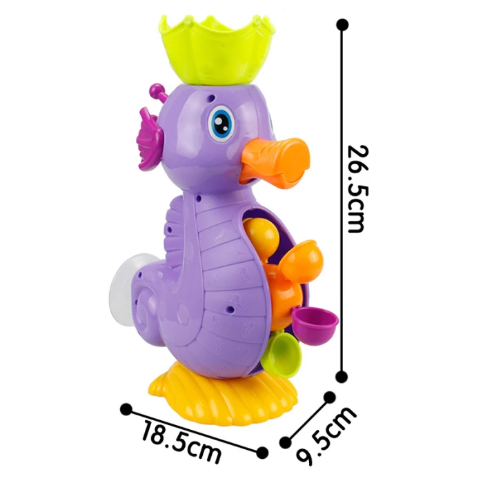 Мультфильм животных водное колесо Ванна Душ игрушка вода игрушка для малыша и ребенка NSV775