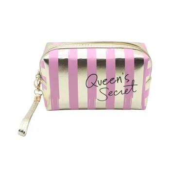 

Women Small Clutch Bag Make Up Bag Hot sell Beauty Cute Mini Bag Wholesale New Fashion Striped Portable Lady Cosmetic Bag PU