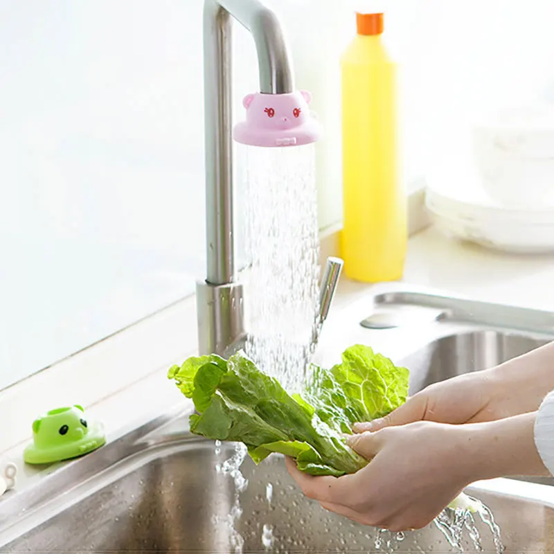 Cartoon Faucet Sprayer Section Home Adjustable Splash Water Saving Sink Faucet Sprayer Extender Kitchen Accessories