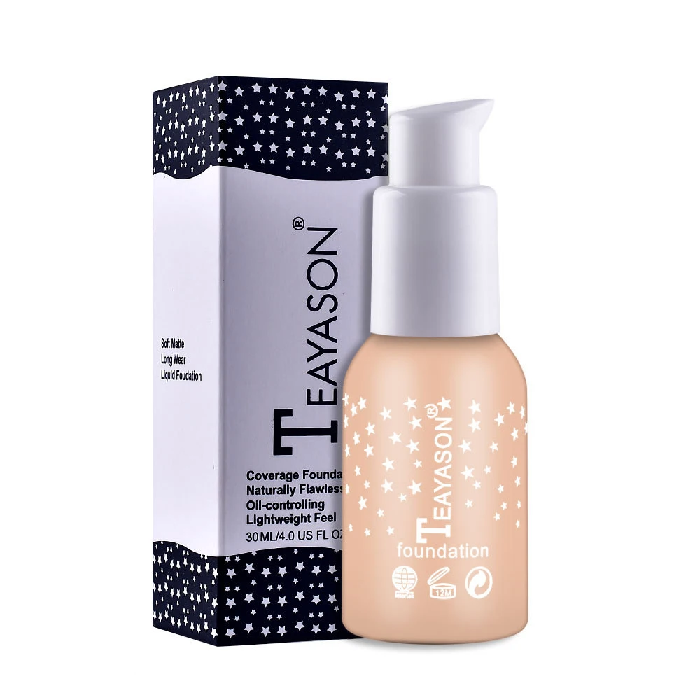

Matte Face Concealer Cream Foundation Full Coverage Oil-control Natural Base Anti Wrinkles and Blemishes Make Up Cosmetics TSLM2
