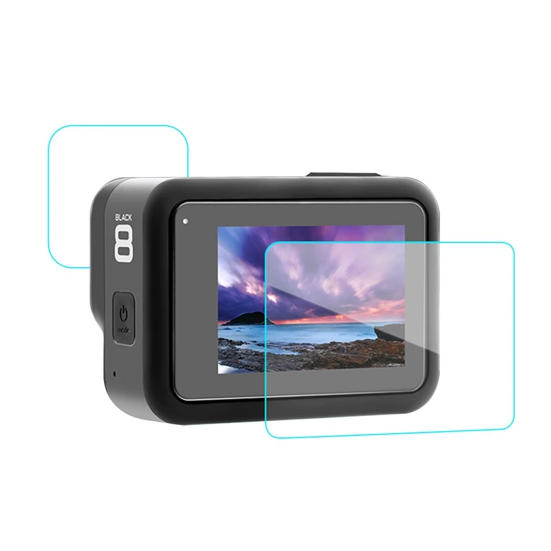 Водонепроницаемый корпус+ закаленная пленка+ противотуманная пленка для GoPro Hero 8 черная камера подводный дайвинг полный Чехол с объективом Filte
