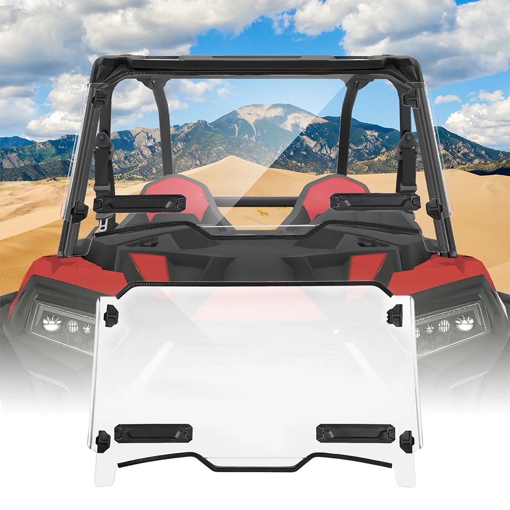 Новое полноэкранное ветровое стекло UTV для ПК Polaris RZR XP 1000 / 4 2019 2020 2021 сверхпрочное