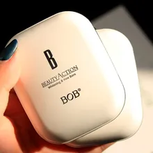 Bob Nat En Droog Compact Poeder Sneeuw Spier Huidvriendelijke Foundation Concealer Naakt Make Ivoorwit Natuurlijke Kleur Beginner