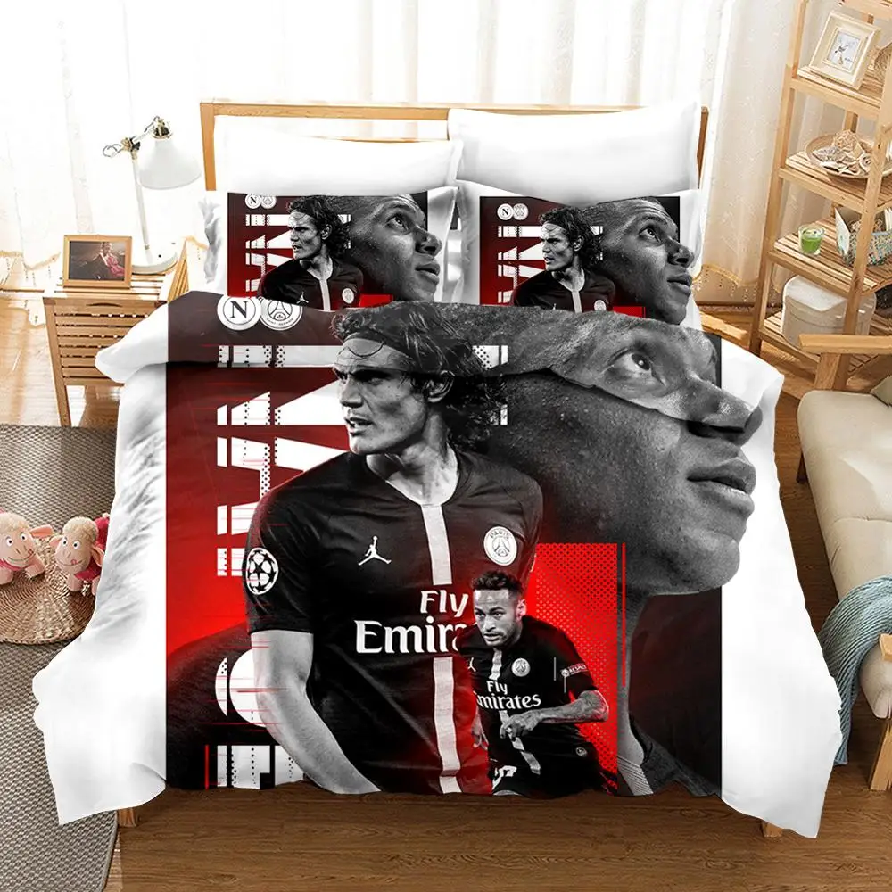

2/3pcs Chamption Football Bedding Set Bed Linen Quilt Cover Sheet Set Pillowcase Duvet Cover Sets Single Twin Full Size