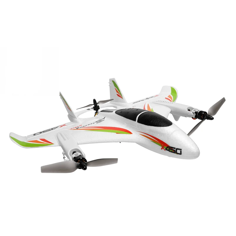 Фото 2019 оригинальный радиоуправляемый самолет WLtoys XK X450 6CH бесщеточный двигатель удерживает высоту дизайн 3D/6G взлет и посадка трюки Радиоуправляемый Дрон №4