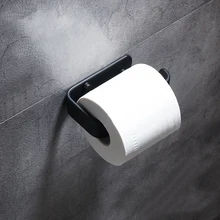 Держатель туалетной бумаги рулон ткани матовый черный Нержавеющая Сталь Настенный B1