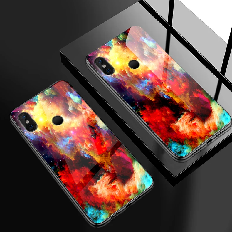 W369 Закаленное стекло чехол для Xiaomi 5X6X8 9 SE A1 A2 Lite TPU чехол для телефона Redmi Note 4x 5A 6 7 Pro Prime противоударный жесткий чехол - Цвет: W369