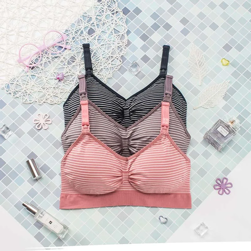 Maternity Clothes Nursing Bra Without Underwire Breastfeeding Bras Pregnancy Pregnant Woman Lactating Underwear Seamless Bra 4