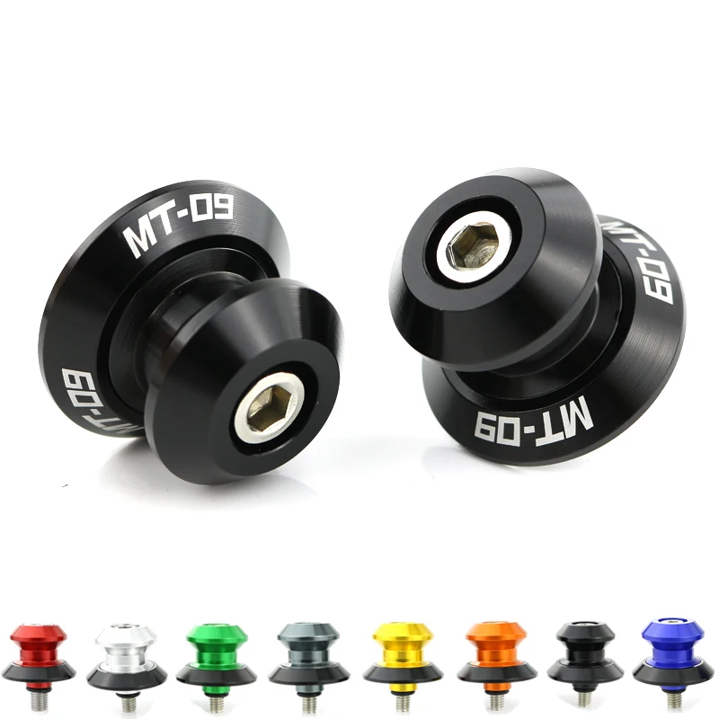 

Fit For YAMAHA MT09 MT-09 All Year Swing Arm Sliders Spools Swingarm Stand Bobbins CNC Aluminum Alloy Motorcycle Stand
