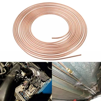 

1/4inch OD Copper Nickel Steel Brake Tubing 25Foot Coil Roll Repair Tube Kit extremely flexible and flaring