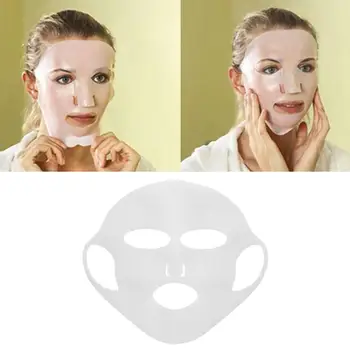 

Reusable Silicone Face Skin Care Mask for Sheet Mask Prevent Evaporation Steam Reuse Waterproof Mask Beauty Tool 4 colors